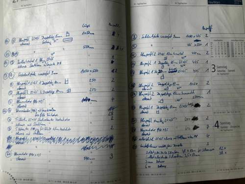 Teilebenennung aus Explorationszeichnung