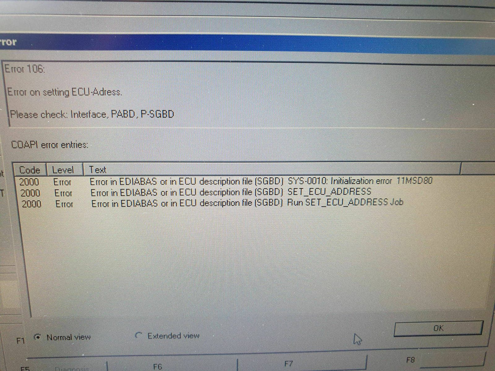 N53 DME Update fehlerhaft