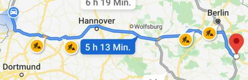 Waagerecht durch Deutschland