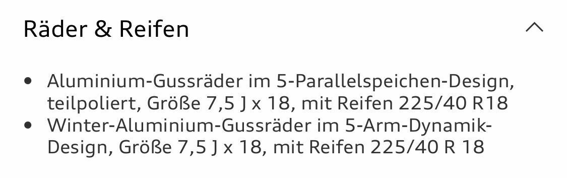 Audi RotorFelgen 19 Zoll 235/35 R19