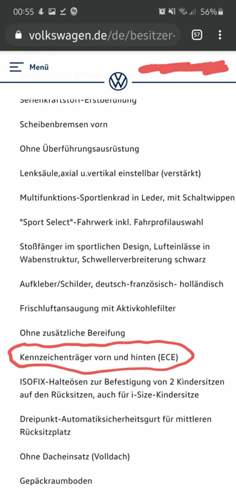 Kennzeichenträger anbei