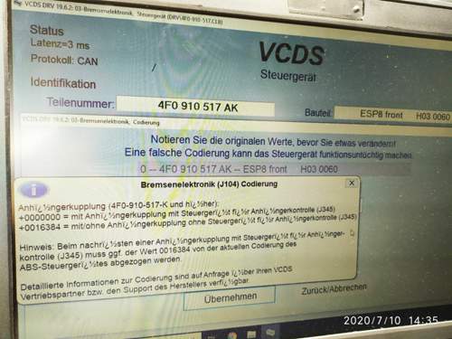 Westfalia Anhängerkupplung vcds 1