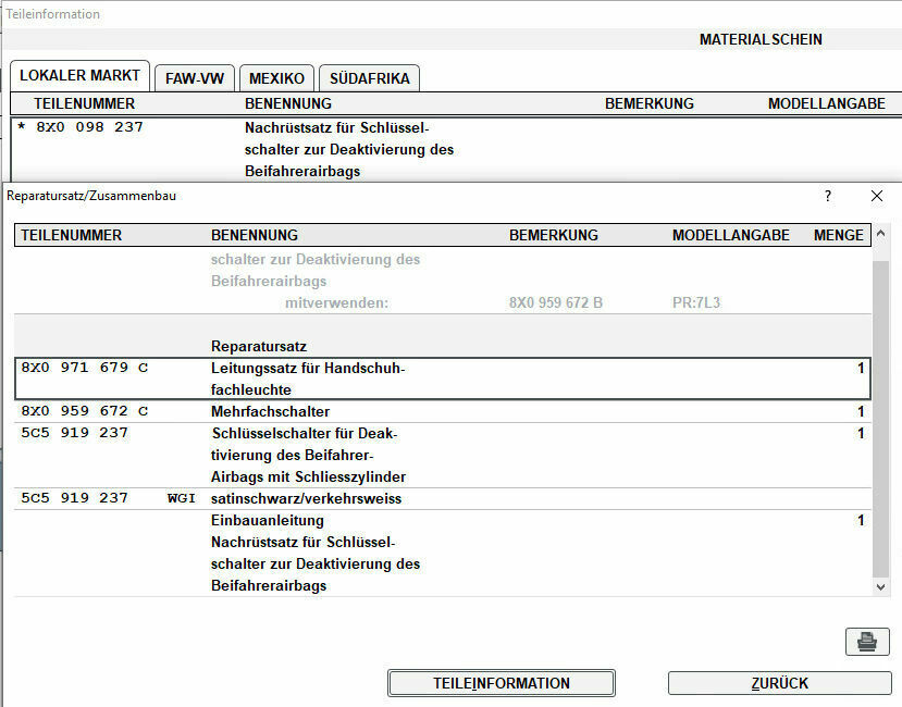 AUDI A1 Beifahrer-Airbag ausschalten?