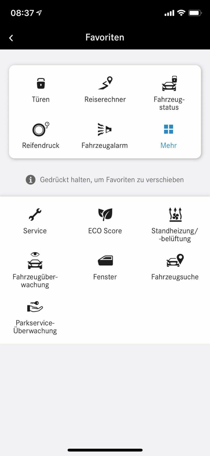 Fahrerprofil & Mercedes Me