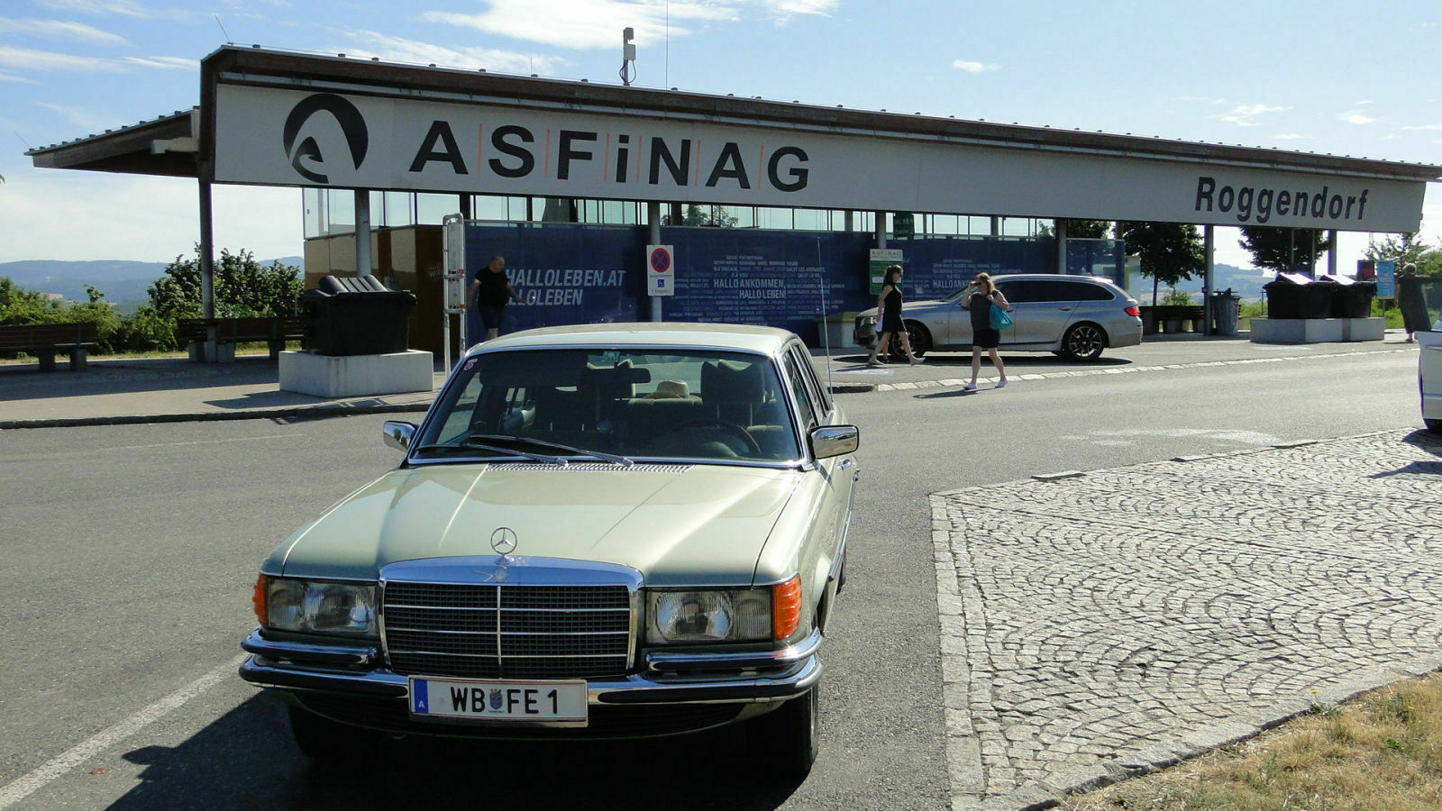 Urlaubsfahrt mit 280 SE