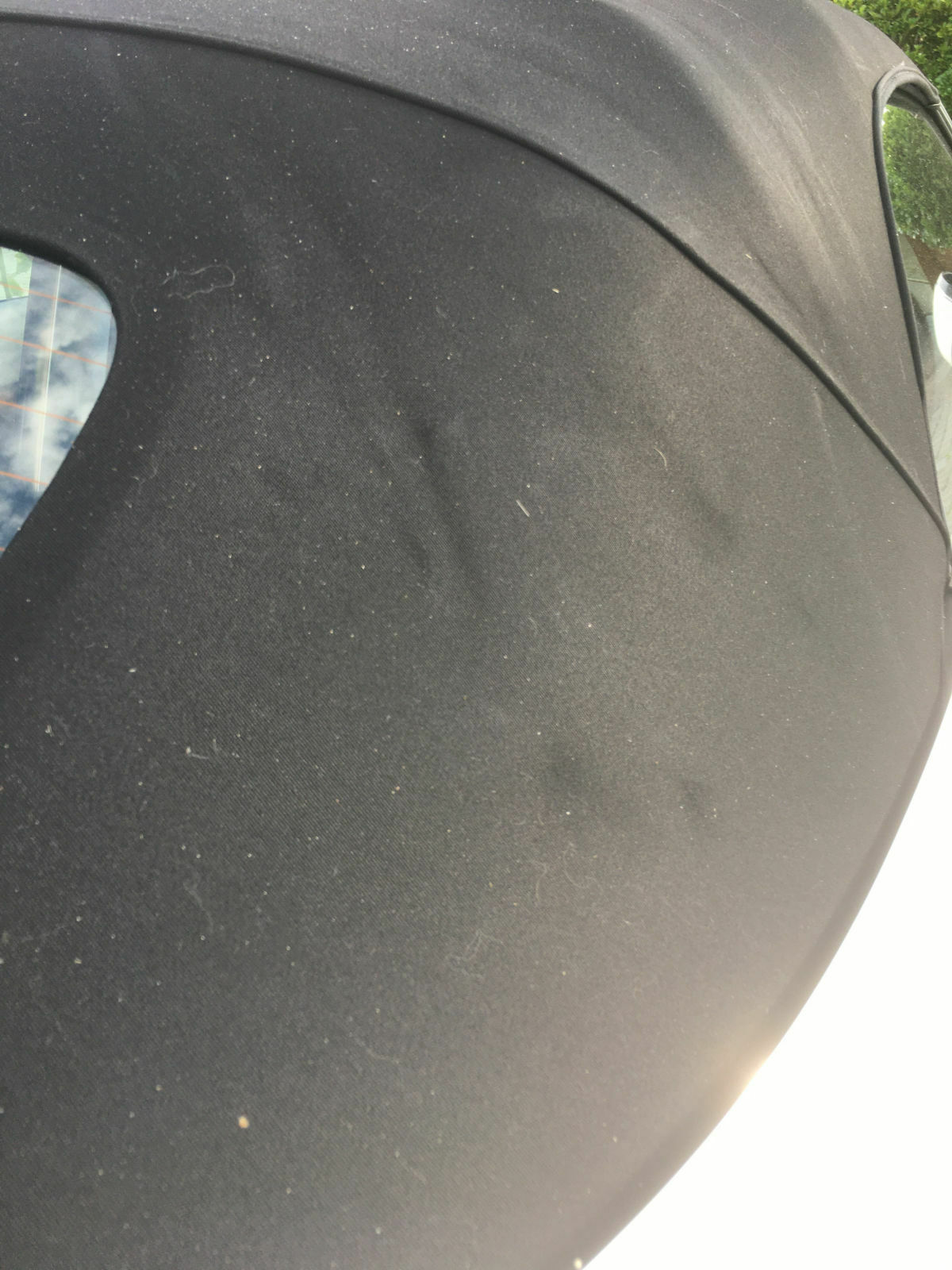 Falten und Druckstellen am Verdeck