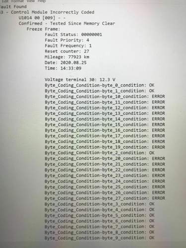Fehlercode 5f falsche Codierung