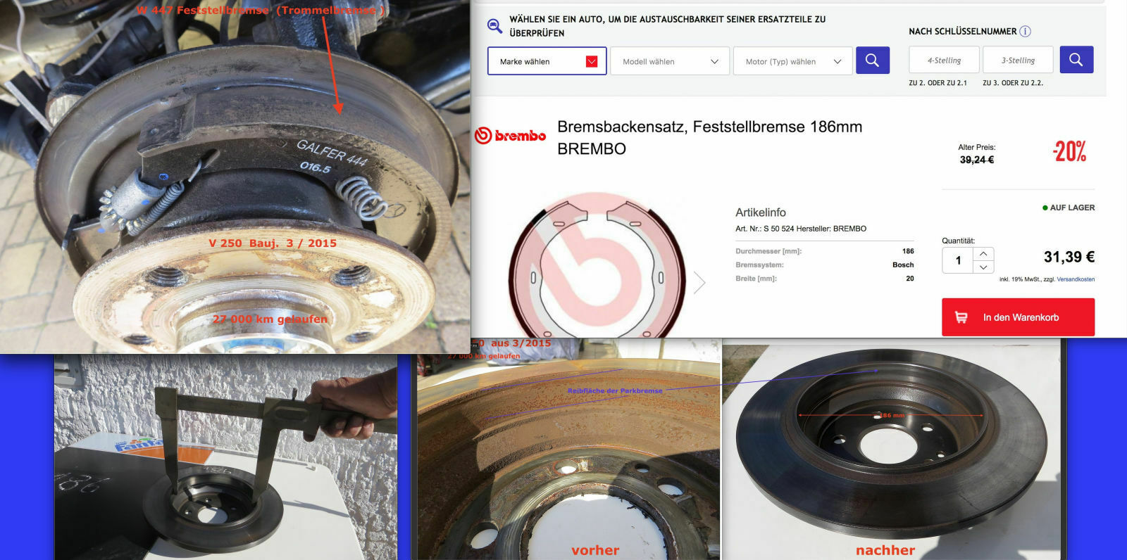 Feststellbremse Defekt Startseite Forum Auto Mercedes V Klasse V 