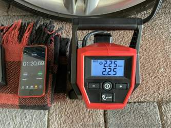 die 2.25 bar wurden erreicht