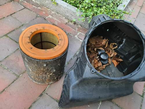 Das Laub gehoert da nicht hin, oder ist das ein Laubsauger?.jpg