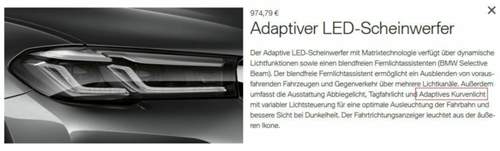 Mit adaptivem Kurvenlicht!