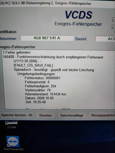 ACC nicht verfügbar