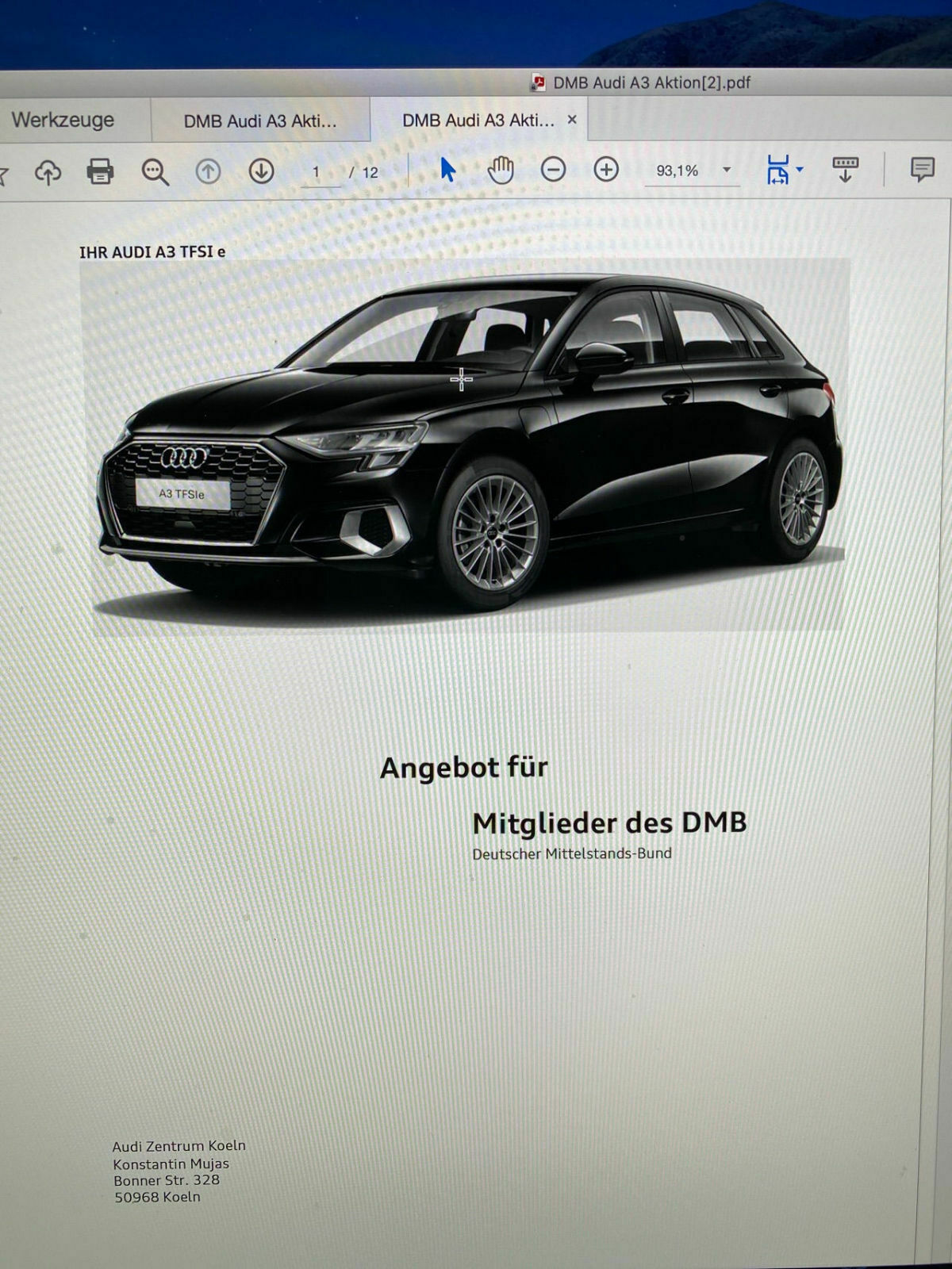 Infos zum neuen A3 TFSI e