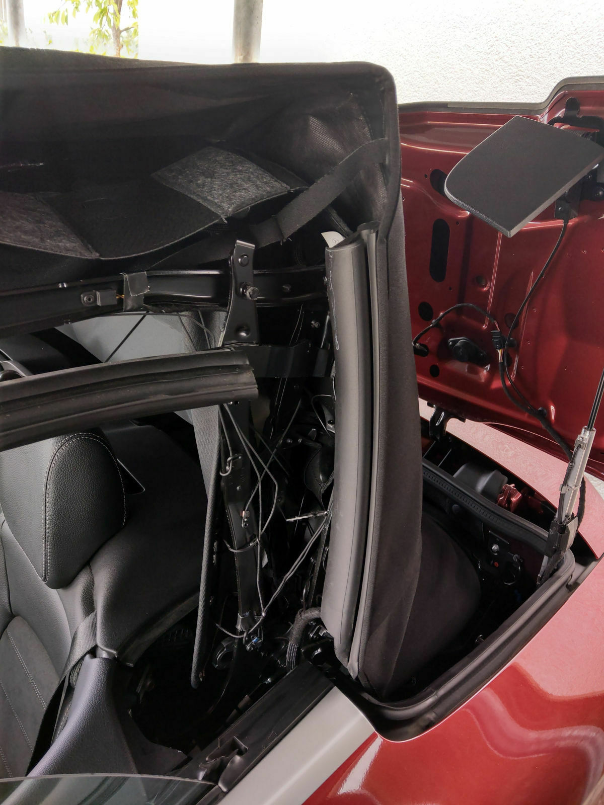 Cabrioverdeck Zugseile