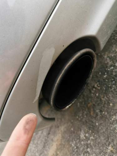 Verrußte Stoßstange