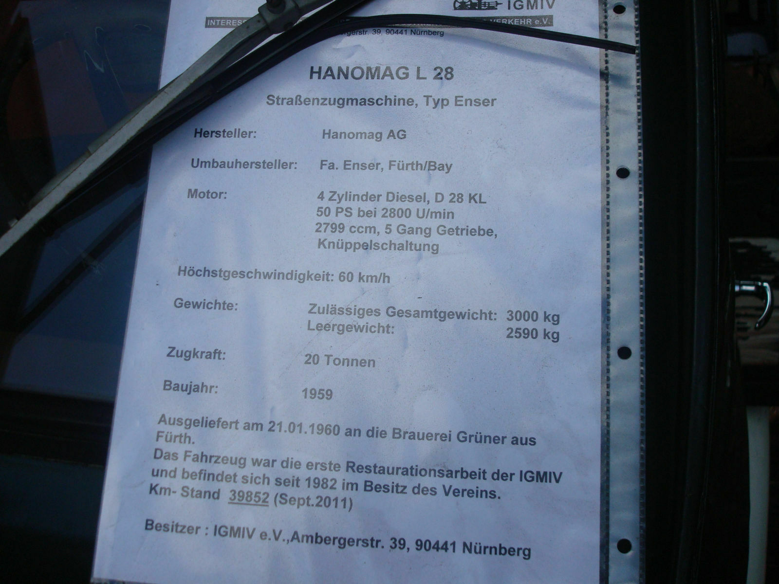 hanomag-enser-L28-1959-zugmaschine-datenblatt