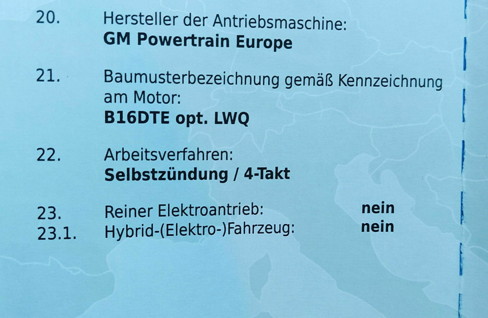 2016er 1.6 cdti 81 kW welches Öl