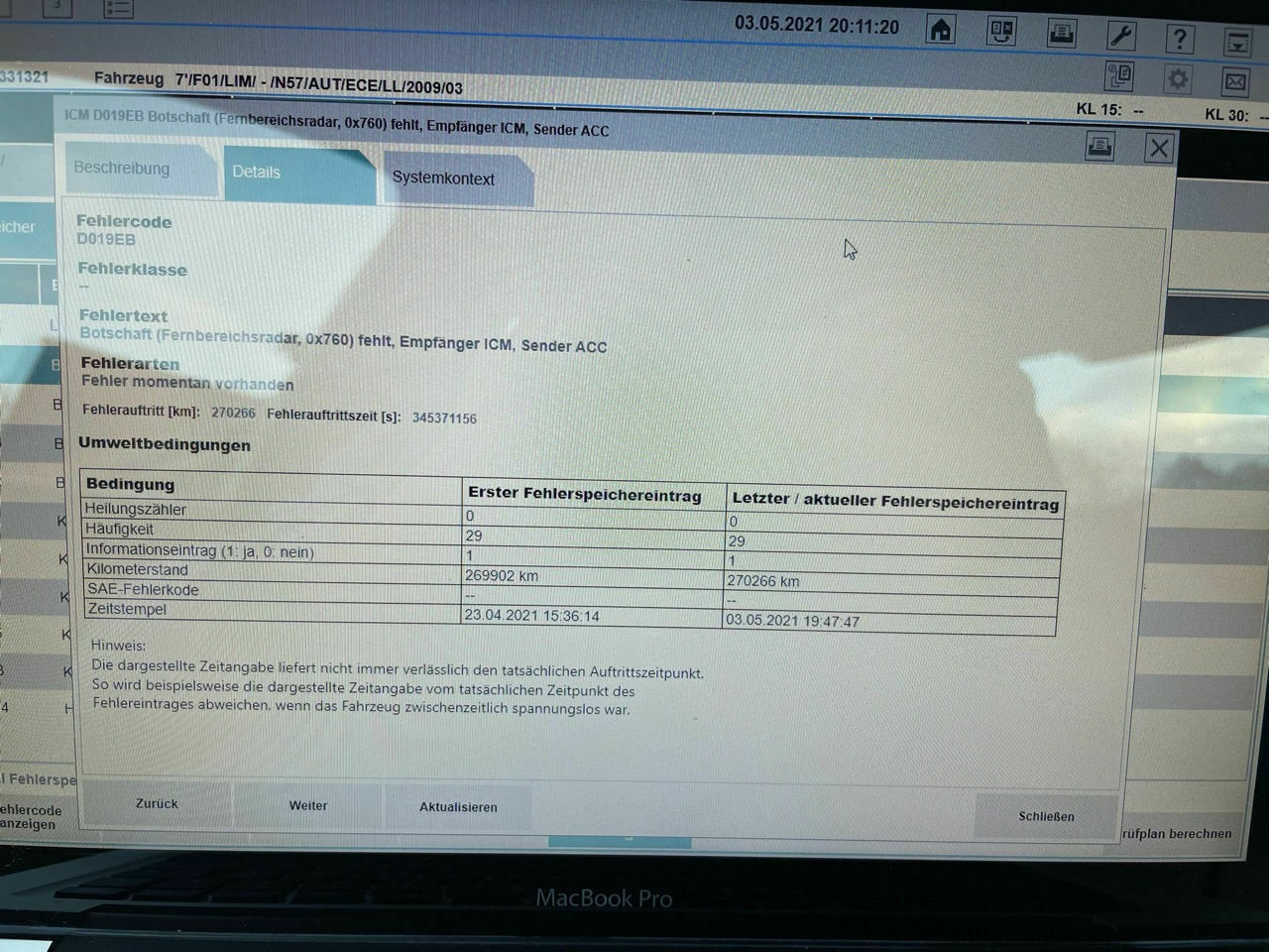 Fahrregelsysteme ausgefallen, Lenkrad schief, Fahrkomfort weg.