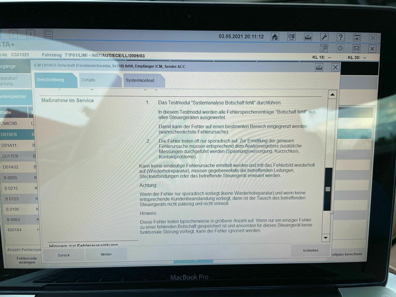 Fahrregelsysteme ausgefallen, Lenkrad schief, Fahrkomfort weg.