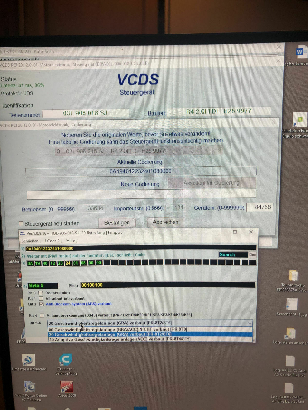 AHK codieren bei ACC