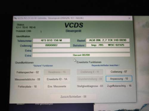 Audi a6 4f Software stand