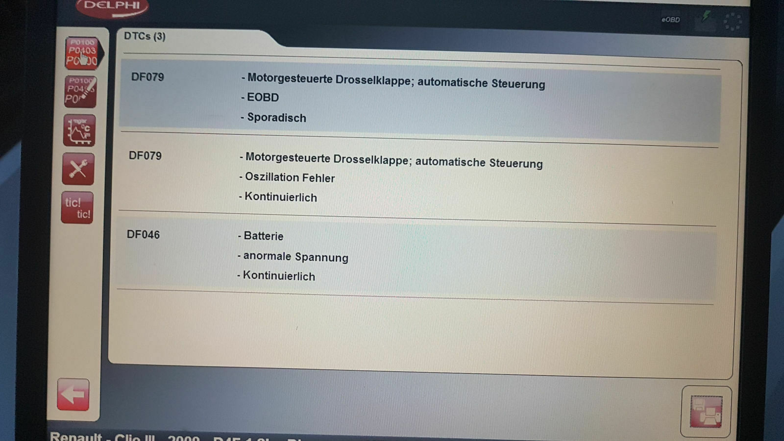 Clio - Motor schaltet in den Notlauf