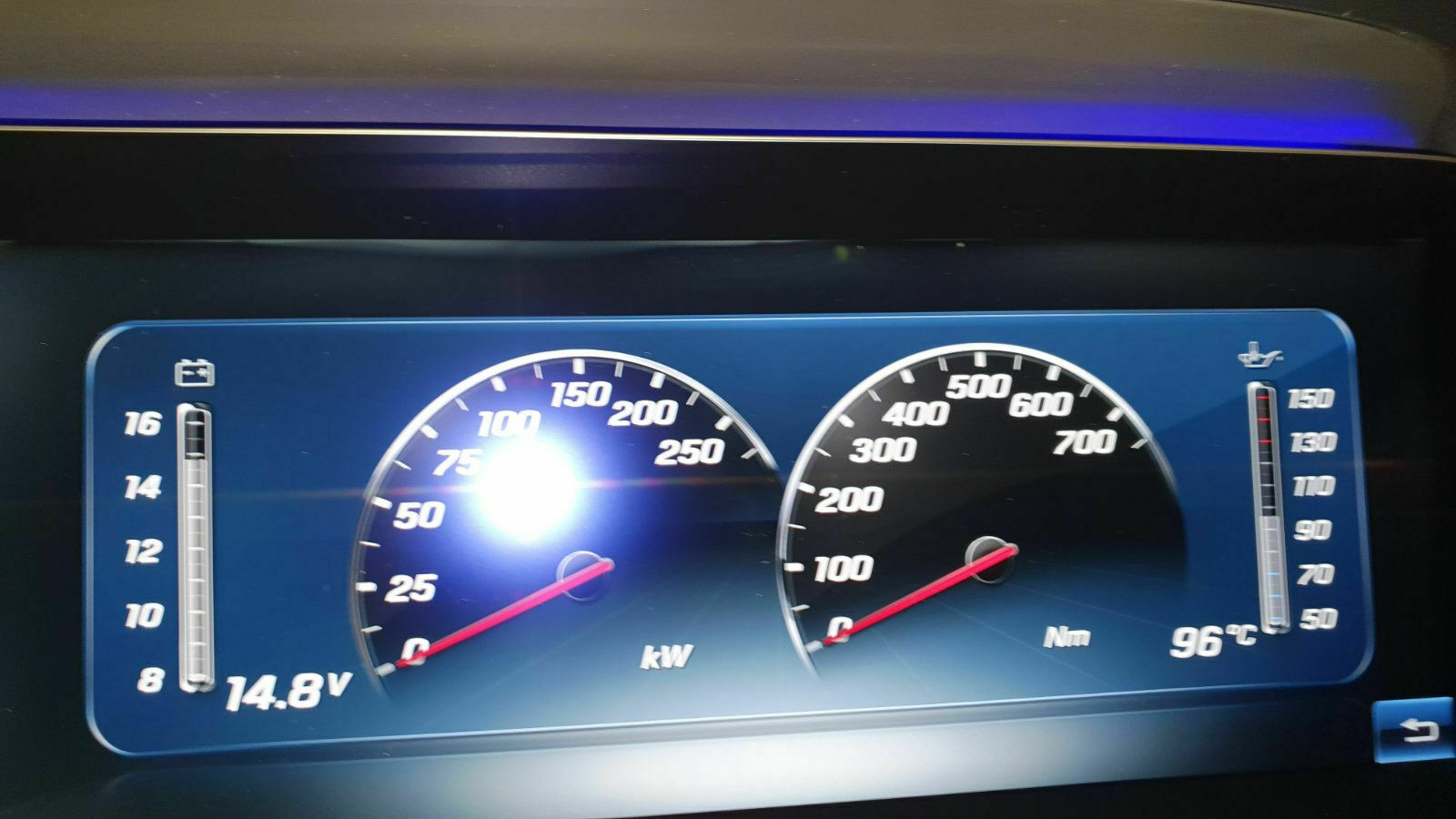 Helle Flecken am Widescreen-Display