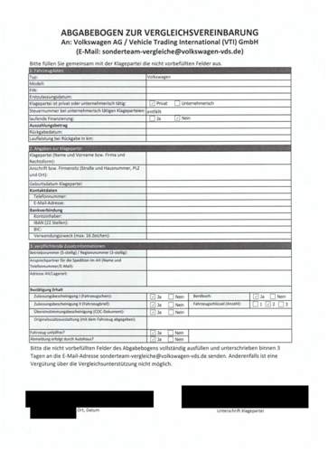 Abgabebogen-vw