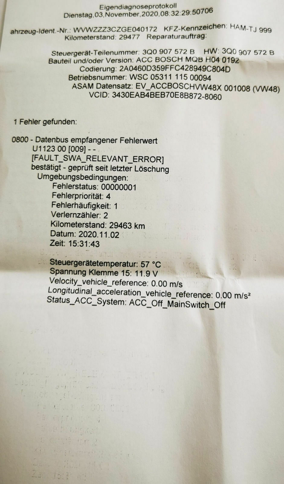 Side Assist funktioniert nicht mehr