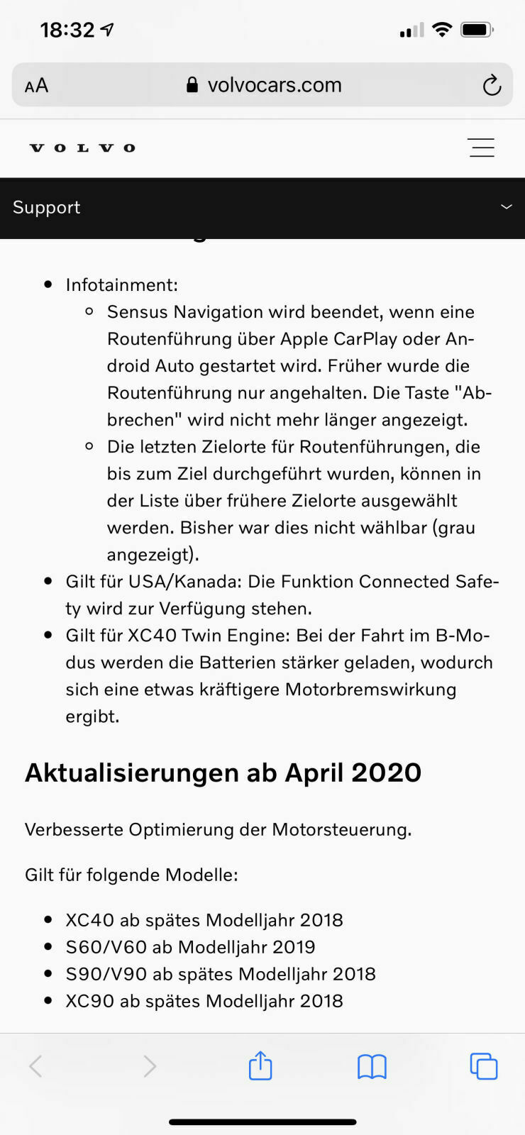 Software-Aktualisierung Sensus+Fahrzeug - Updates - aktuelle Version=09/23