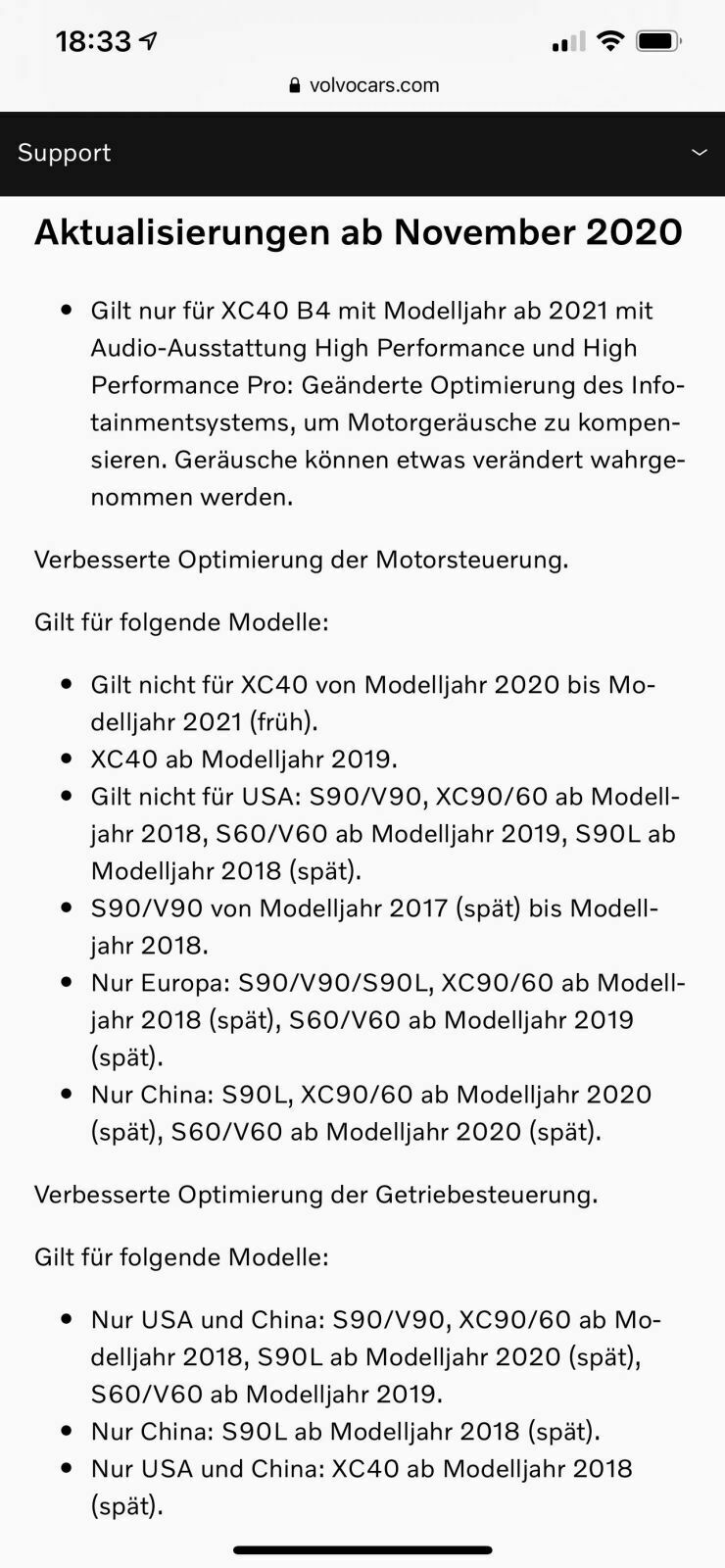 Software-Aktualisierung Sensus+Fahrzeug - Updates - aktuelle Version=09/23