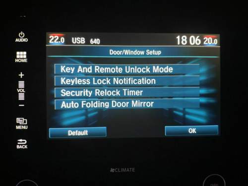 Honda Civic 10 Windows Door Setup