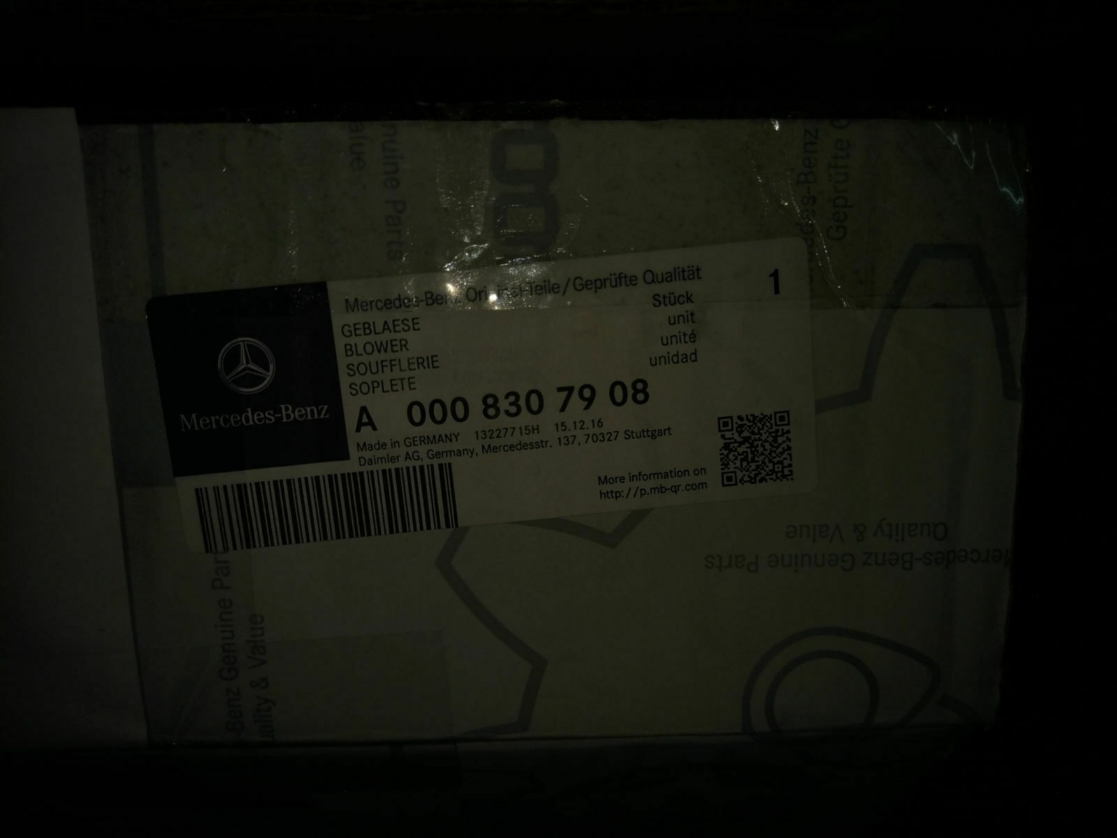 Gebläsemotor ausbauen beim W463