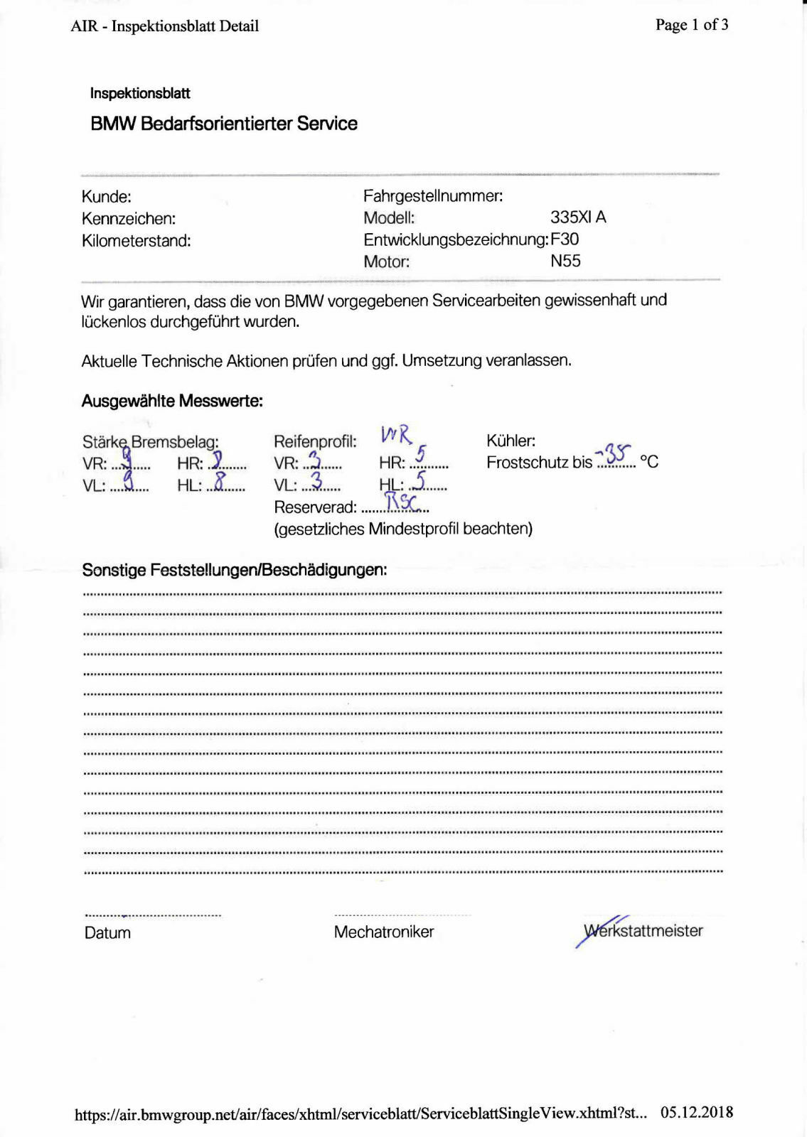 Wo sehe ich mein Kühlerwasser stand?