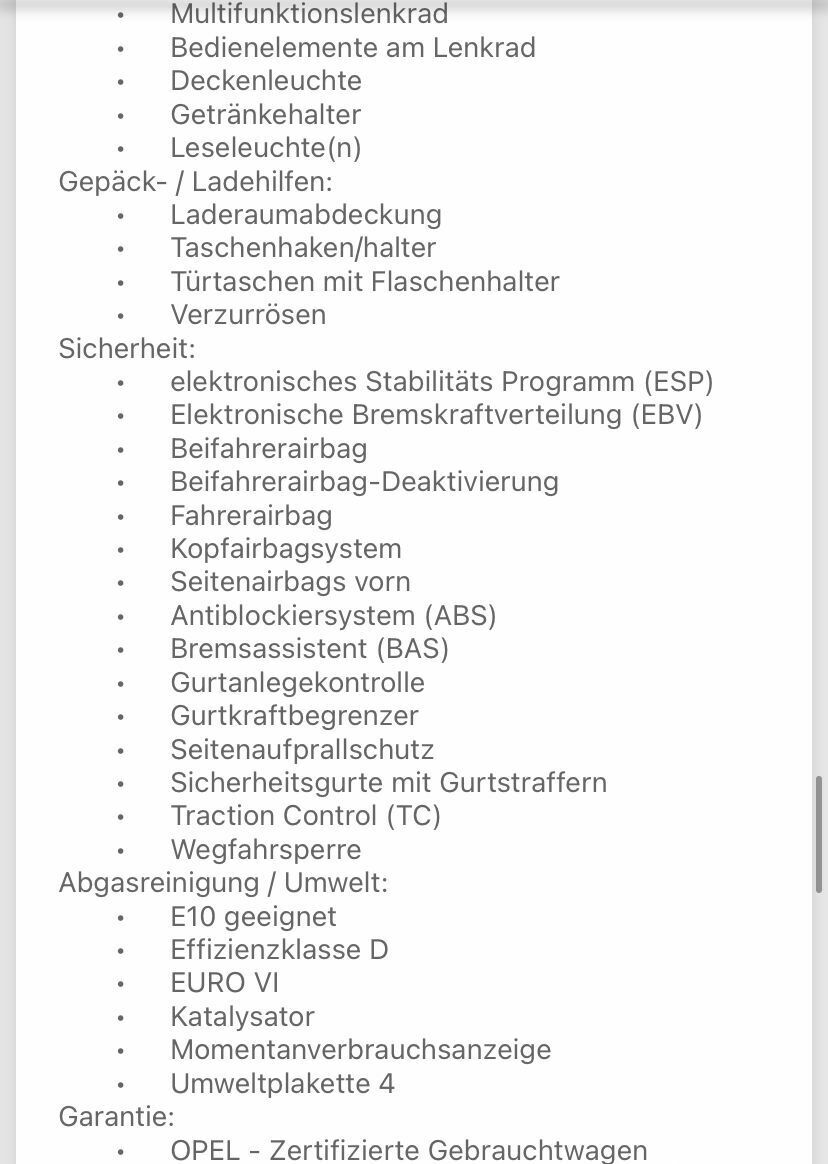 Opel Corsa E Gebrauchtkauf Prüfungen