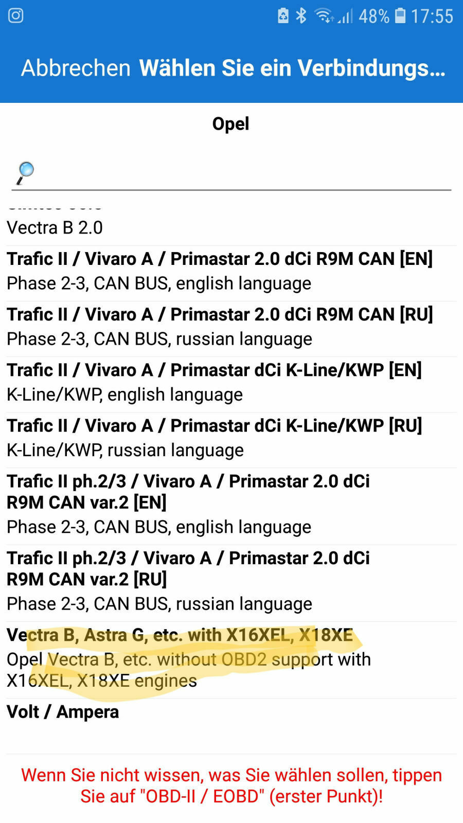 Probleme mit Astra G mit X18XE 1