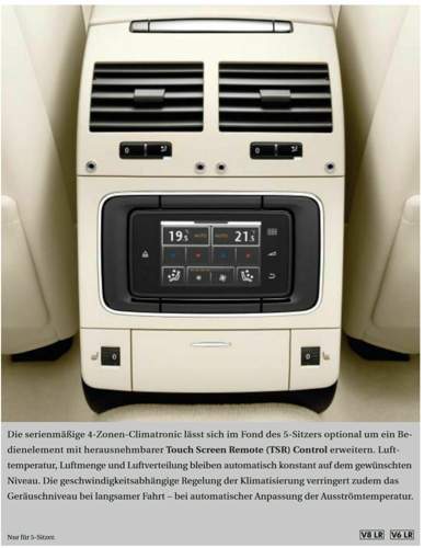 Mittelkonsole Phaeton GP4