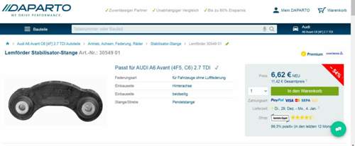 Lemförder Stabilisator-Stange