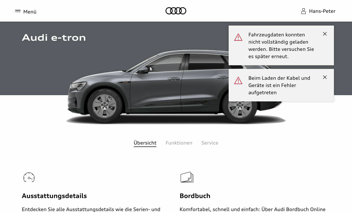 MyAudi App/Audi Connect Fehlermeldungen & Probleme