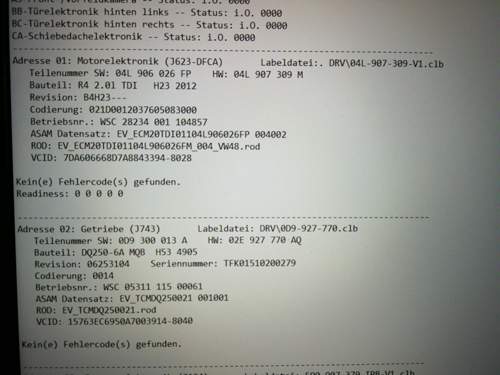 Autoscan Motor u. Getriebe