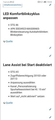 Screenshot Codierung