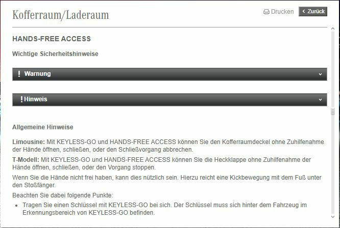 AHK nachrüsten bei Handsfree Access