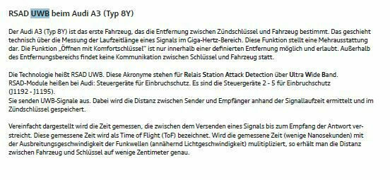 Audi Connect Schlüssel