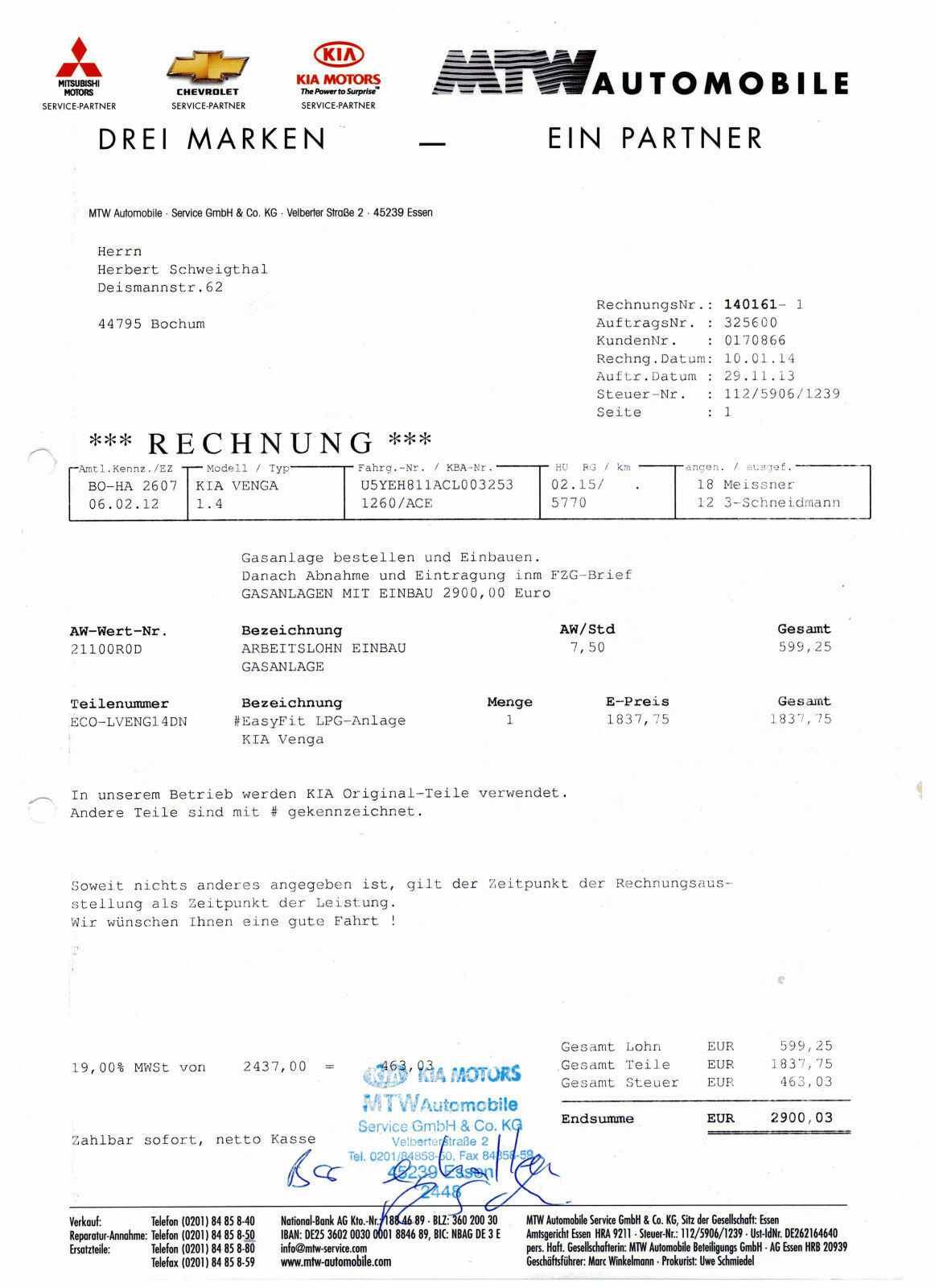 Katalysator Probleme Venga 1,4 CVVT Benzin Bj 2010