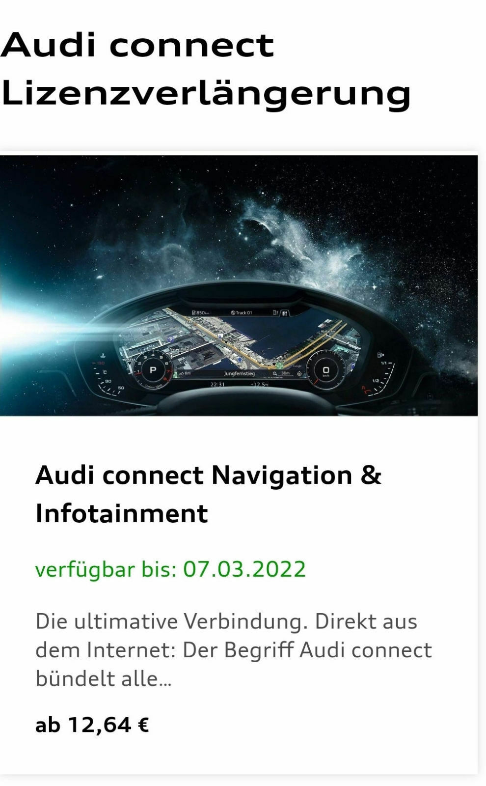 Audi Connect - Fragen zu Funktion/Einrichtung/Aktivierung etc.
