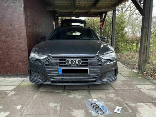 Front vorher - Emblem chrom