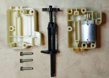 Stellmotor Tankklappenverrieglung, Einzelteile