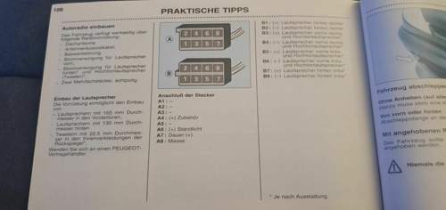 Pin-Belegung Peugeot