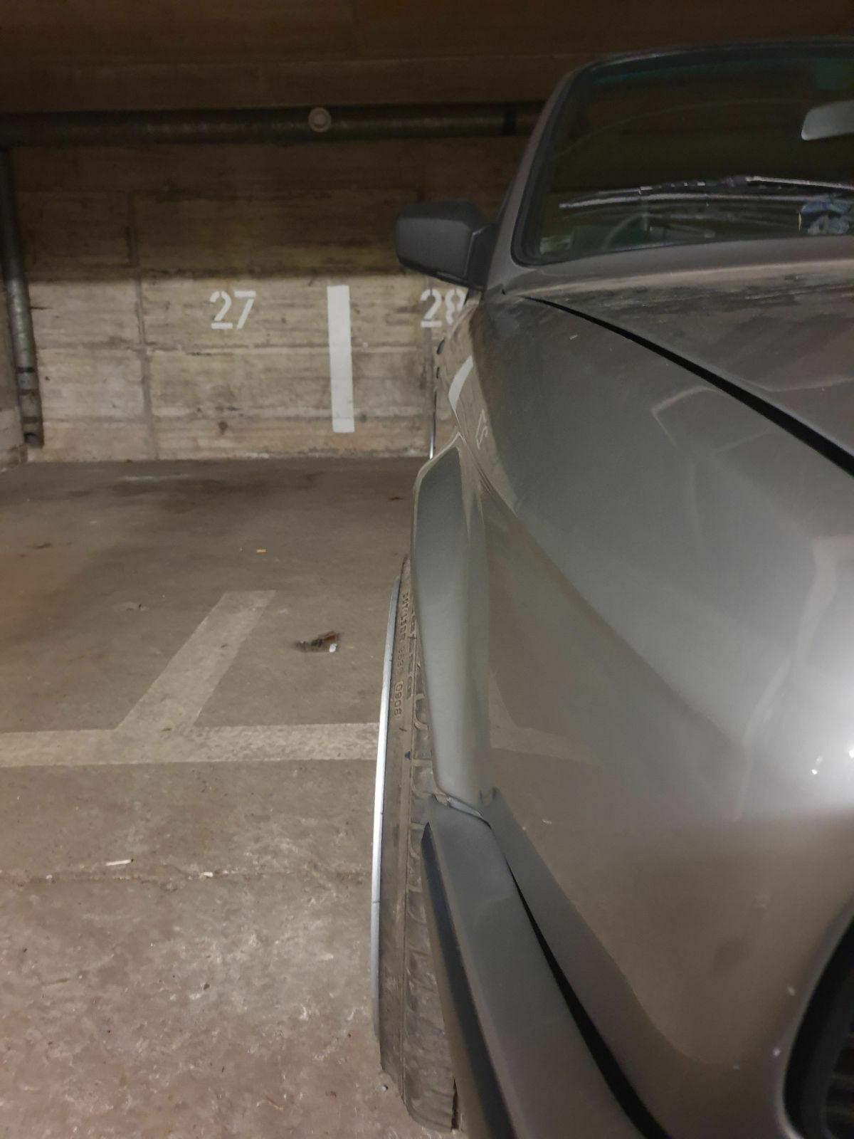 Federweg hinten begrenzen