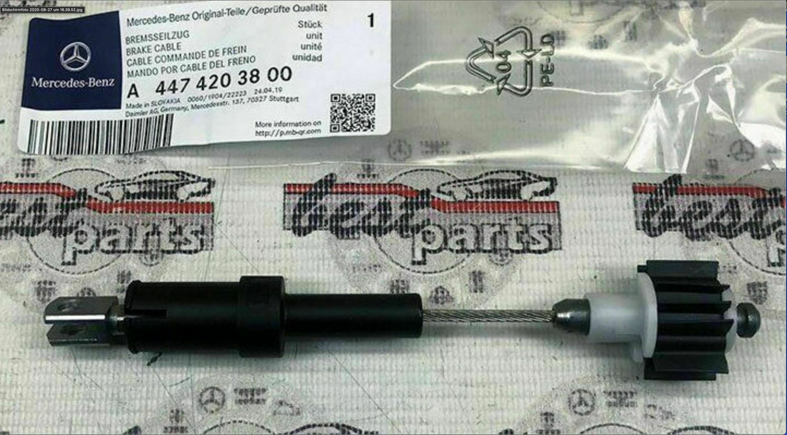 Parkbremse im Montags-Vau defekt  Folgeschaden von Garantie ausgeschlossen